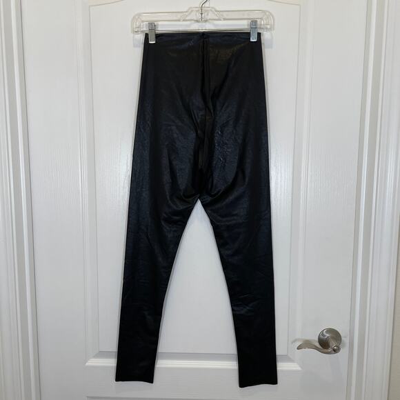 Commando Perfect Control Faux Leather Leggings Black Vegan Skinny M - Picture 4 of 4